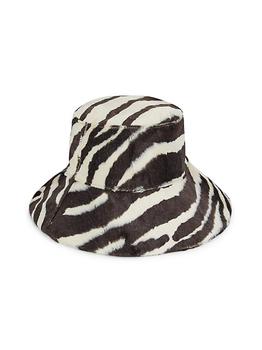 Max Mara | Street Zebra-Print Bucket Hat商品图片,