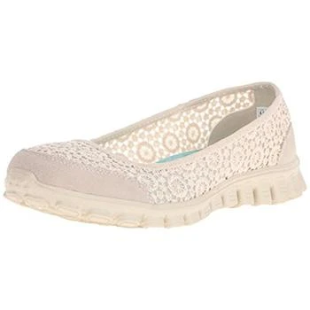 推荐Skechers Womens EZ Flex 2-Flighty Crochet Suede Trim Ballet Flats商品