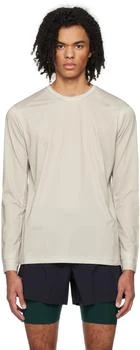 推荐Gray Printed Long Sleeve T-Shirt商品