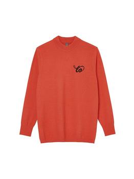 商品IOLO | Logo Embroidery Mockneck Knit Top Orange,商家W Concept,价格¥1832图片