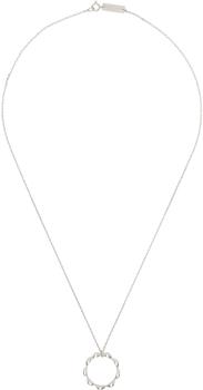 MAISON MARGIELA | Silver Timeless Oval Ring Necklace商品图片,