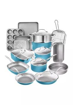 推荐20-Piece Aqua Ti Ceramic Nonstick Cookware and Bakeware Set商品