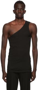 product SSENSE Exclusive Black God of Wild One Shoulder Tank Top image