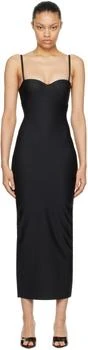 SKIMS | Black SKIMS Body Underwire Maxi Dress,商家Ssense US,价格¥1161
