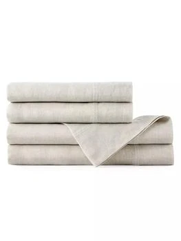 Peacock Alley | European Washed Linen Sheet Collection,商家Saks Fifth Avenue,价格¥1266