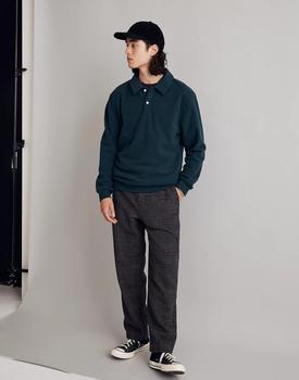 Madewell | (Re)sourced Fleece Polo Shirt商品图片,8.9折×额外6折, 额外六折