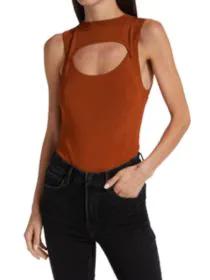 product Ribbed Thong Bodysuit image