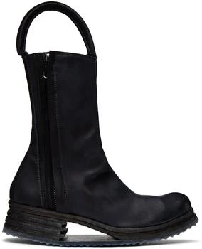 11 by Boris Bidjan Saberi | Black Pull-Loop Boots 