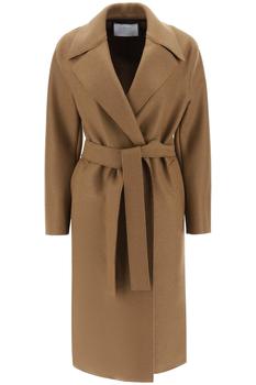 商品Harris Wharf London | Harris wharf london long robe coat in pressed wool and polaire,商家Beyond Italy Style,价格¥3080图片