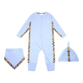 Burberry | Burberry Kids Check-Trim Three-Piece Stretched Baby Gift Set 5.5折