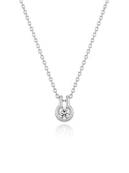 hyeres-lor | Happiness 14K 0.1ct Diamond Necklace - White Gold商品图片,额外8.5折, 额外八五折