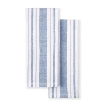 Martha Stewart | Morris Stripe Dual Purpose Kitchen Towel 2-Pack Set, 16" x 28",商家Macy's,价格¥120