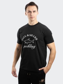 Paul & Shark | PAUL&SHARK 男士黑色棉质短袖T恤 11311628-011商品图片,独家减免邮费