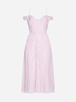 推荐Gingham chiffon midi dress商品