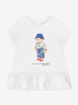 Ralph Lauren | Baby Girls Bear T-Shirt in Ivory 额外8折, 额外八折