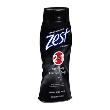 商品Zest | Zest For Men 2 in 1 Fresh Blast Hair & Body Wash, 18 Oz,商家MyOTCStore,价格¥24图片