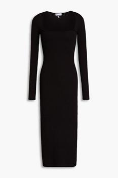 ganni连衣裙推荐, Ganni | Ribbed-knit midi dress商品图片 4.9折