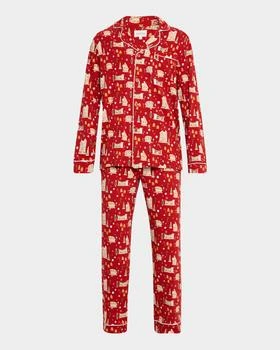 BedHead Pajamas | Men's Gingerbread Long-Sleeve Pajama Set,商家Neiman Marcus,价格¥1062