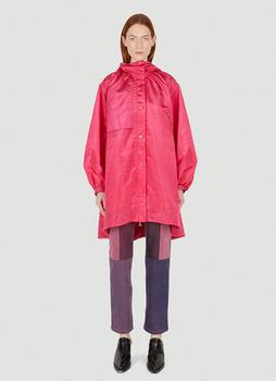 推荐Trapeze Windbreaker Coat in Pink商品