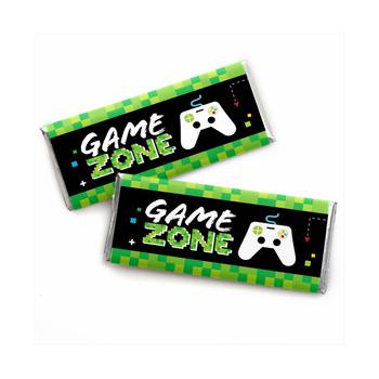 商品Game Zone - Candy Bar Wrapper Video Game Party or Birthday Party Favors - 24 Ct图片