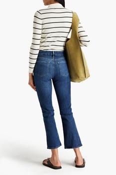Le Cropped Mini Boot faded mid-rise kick-flare jeans product img
