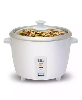 Elite Gourmet | Elite Cuisine 6-Cup Rice Cooker with Glass Lid and Keep Warm Function, Makes Stews, Grains, Hot Cereals,商家Macy's,价格¥186