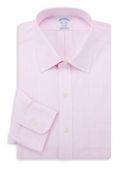 布克兄弟怎么样, Brooks Brothers | Regent-Fit Supima Cotton Checked Dress Shirt商品图片 2.7折起