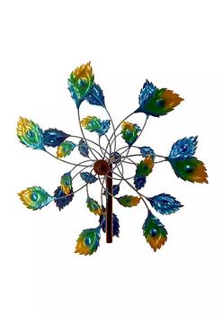 Summerfield Terrace | Home Modern Decorative 75" Peacock Tail Windmill Garden Stake商品图片,