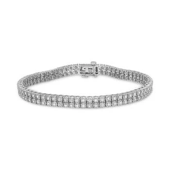 Macy's | Unisex Diamond Tennis Bracelet (1 ct. t.w.) in Sterling Silver, 7-1/2",商家Macy's,价格¥8179