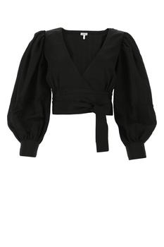 罗意威t恤黑色, Loewe | Black viscose blend top Nd Loewe Donna商品图片 