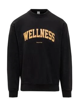 Sporty & Rich | Sporty & Rich Wellness Print Crewneck Sweater,商家Cettire,价格¥530