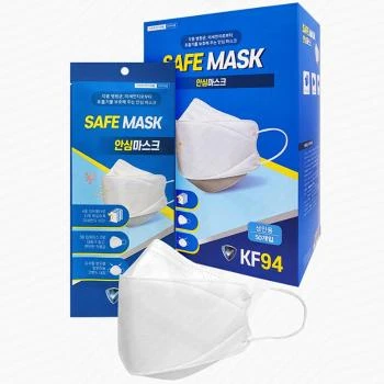 推荐【享贝家】（国内发货，下单后不能取消）韩国SAFE MASK KF-94口罩 白色 100片/盒 KF-94 SAFE MASK WHT-L商品