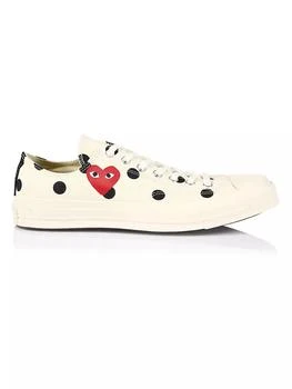 Comme des Garcons | CdG PLAY x Converse Unisex Chuck Taylor All Star Polka Dot Low-Top Sneakers 