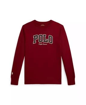 Ralph Lauren | Boys 8-20 Logo Cotton Long-Sleeve Tee,商家Macy's,价格¥256