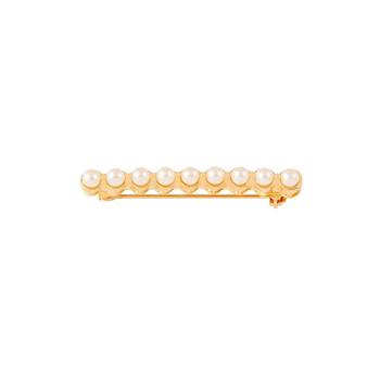 商品Susan Caplan Vintage | 1980s vintage faux pearl bar brooch,商家Harvey Nichols,价格¥233图片
