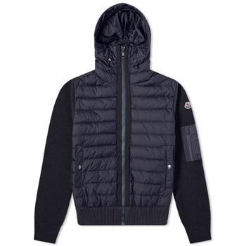春装moncler羽绒服, Moncler | Moncler Nylon Hooded Knit Down Jacket商品图片 满$200享9.5折, 满折