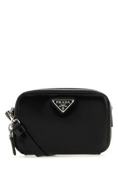 Prada | Prada Logo Plaque Zipped Small Shoulder Bag 9.6折, 独家减免邮费