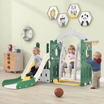 Simplie Fun | Toddler Slide and Swing Set 5 in 1,商家Premium Outlets,价格¥1955