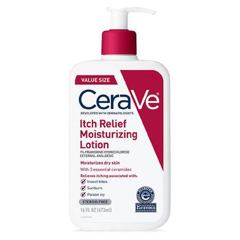 商品CeraVe | Itch Relief Moisturizing Lotion with Pramoxine Hydrochloride for Dry Skin,商家Walgreens,价格¥236图片