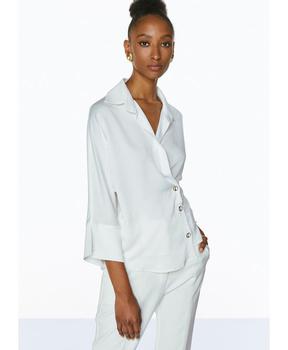 Crossover Culture, Access Fashion | Access Fashion Carmen Crossover Blouse - White商品图片 