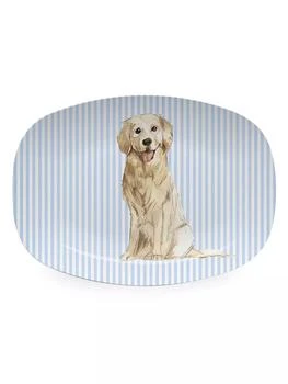 Mariposa | Woof Woof Best Friends Golden Retriever Platter,商家Saks Fifth Avenue,价格¥443