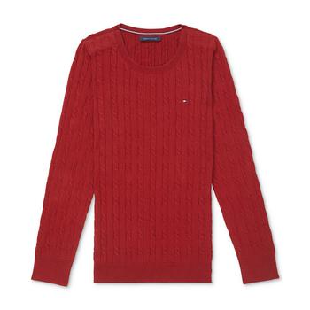 Tommy Hilfiger | Women's Jenny Cotton Sweater with Velcro® Closure商品图片,7.4折×额外7折, 额外七折