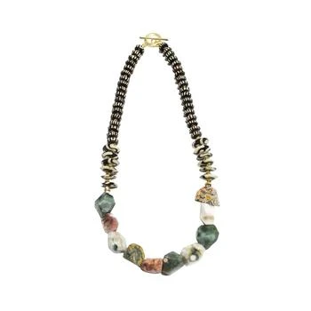 Michael Gabriel Designs | Jade Safari Jade Chunk Beads and Kenya Bone Beads Necklace,商家Macy's,价格¥2417