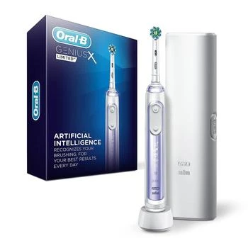 Oral-B | Oral-B Genius X Limited, Electric Toothbrush with Artificial Intelligence, Rechargeable Toothbrush (1) Replacement Brush Head, Travel Case, Orchid Purple,商家Amazon US selection,价格¥839