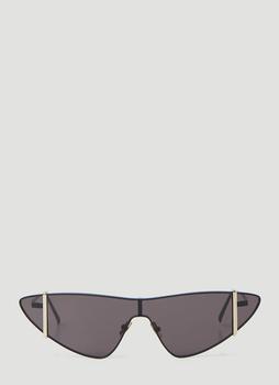 圣罗兰小金条, Yves Saint Laurent | Bar Trim Triangular Sunglasses in Black商品图片 