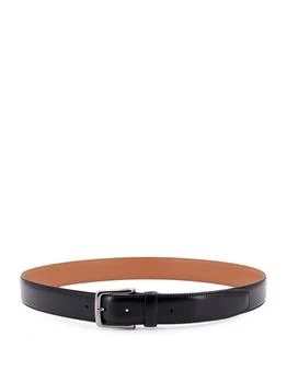 Tod's | Leather belt with metal buckle, leather loop and stitched profile,商家Wanan Luxury,价格¥1080