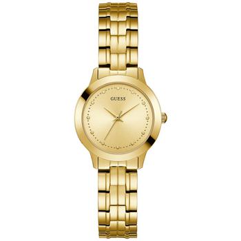 GUESS | Women's Gold-Tone Stainless Steel Bracelet Watch 30mm商品图片,额外7.5折, 额外七五折