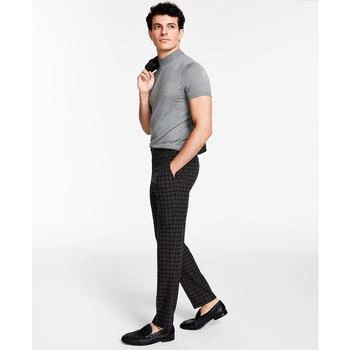 推荐Men's Slim-Fit Check Suit Pants, Created for Macy's商品