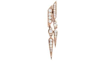 STATEMENT | Anyway double drop diamond & 18k rose gold earring,商家24S Paris,价格¥22645