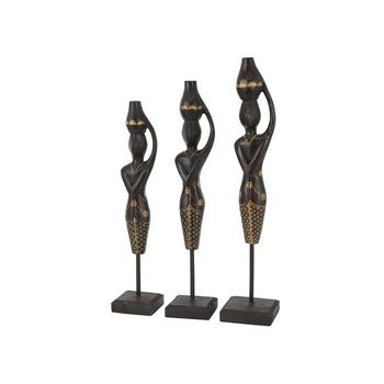 推荐Wood Bohemian Sculptures, Set of 3商品